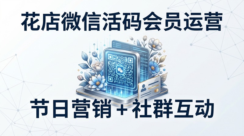 花店怎样用微信活码做会员运营?节日营销+社群互动