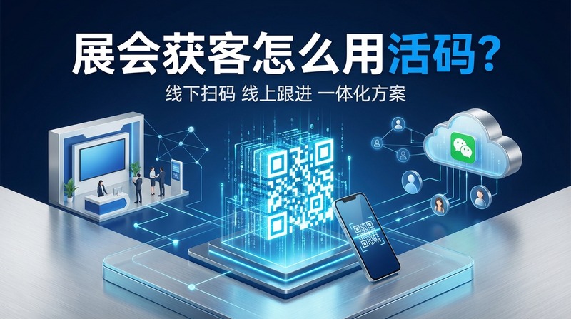 展会获客怎么用活码？线下扫码线上跟进一体化方案