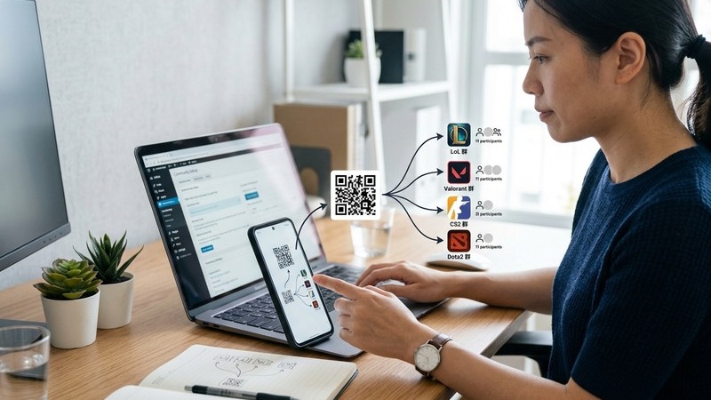 电竞游戏交流群怎么做？活码自动分流到不同游戏群