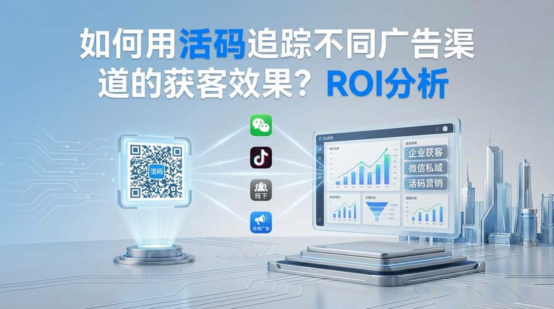 如何用活码追踪不同广告渠道的获客效果？ROI分析