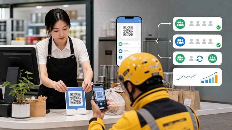 灵活用工平台怎么用活码获客？骑手/司机扫码自动报名