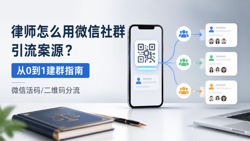 律师怎么用微信社群引流案源？从0到1建群指南