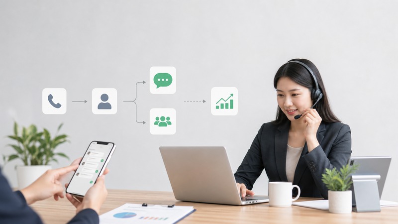AI外呼和人工外呼的配合：AI初筛加人工深度沟通